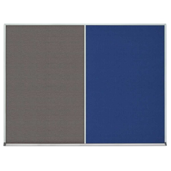 Single Door Radius Corkboard, 24"x36", Bla, UV7001RC-BLACK-DBURGU